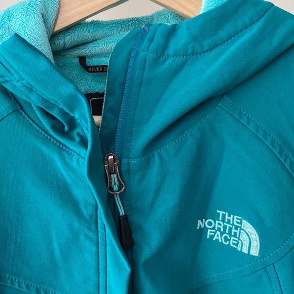 North Face Maddie Raschel Jacket Blue Turquoise (Size XS) - Picture 4 of 8